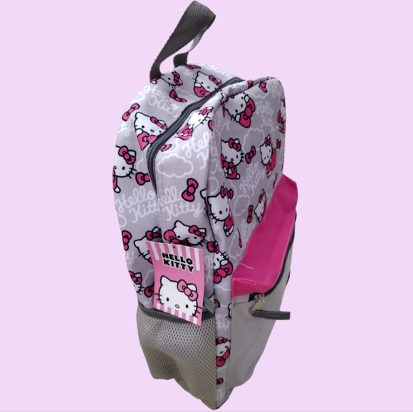 Nwt Hello Kitty Sanrio Pink & Grey Backpack - Picture 2 of 6